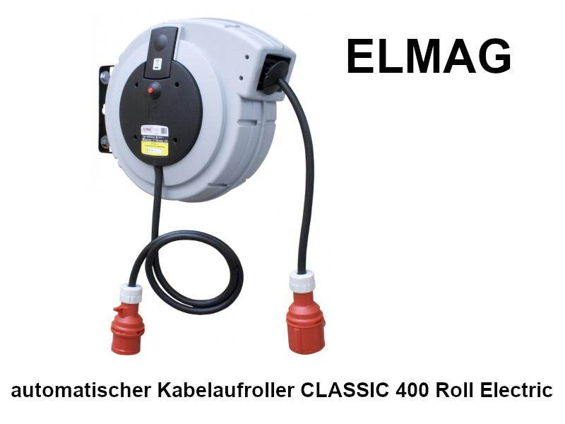 ELMAG automatischer Kabelaufroller CLASSIC 400 Roll Electric