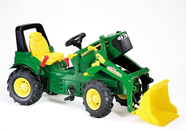 ROLLY TOYS Trettraktor JOHN DEERE 7930 + Lader Luftreifen Bremse Schaltung