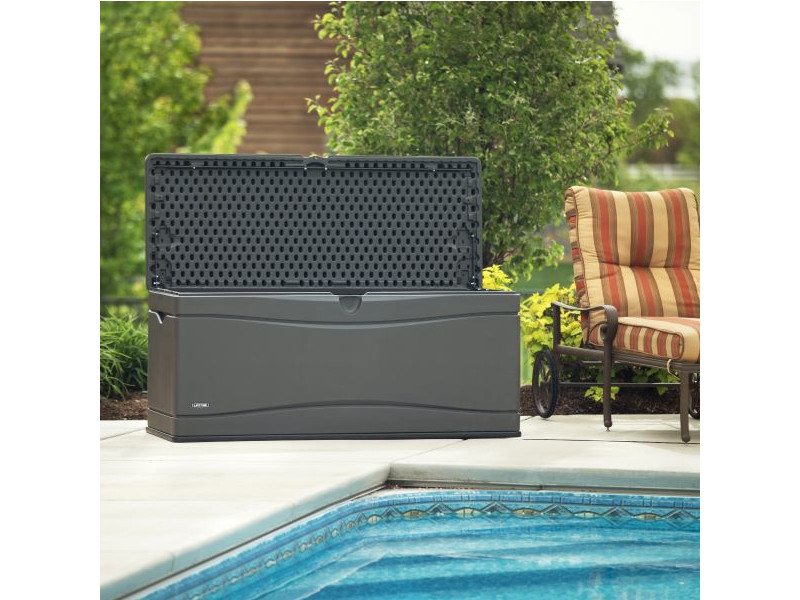 LIFETIME Kissenbox XXL Carbongrau 495 L