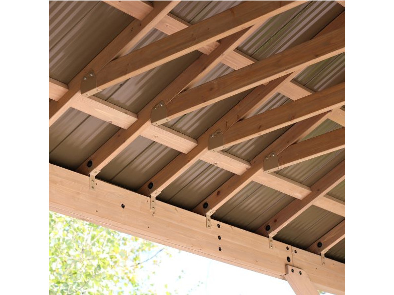 WESTMANN Holzpavillon DEVON 371x490 cm natur "12x16"