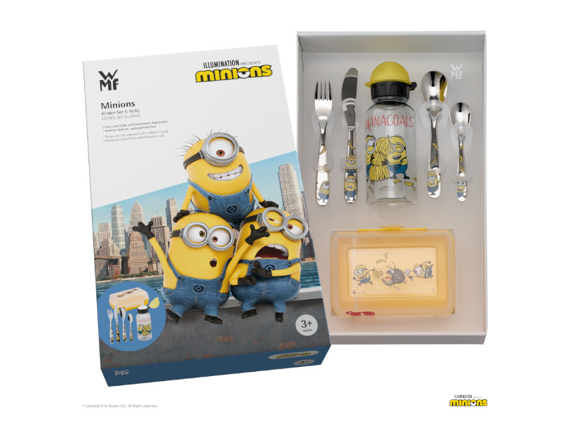 WMF Besteck-Set MINIONS box&bottle 6-teilig für Kinder