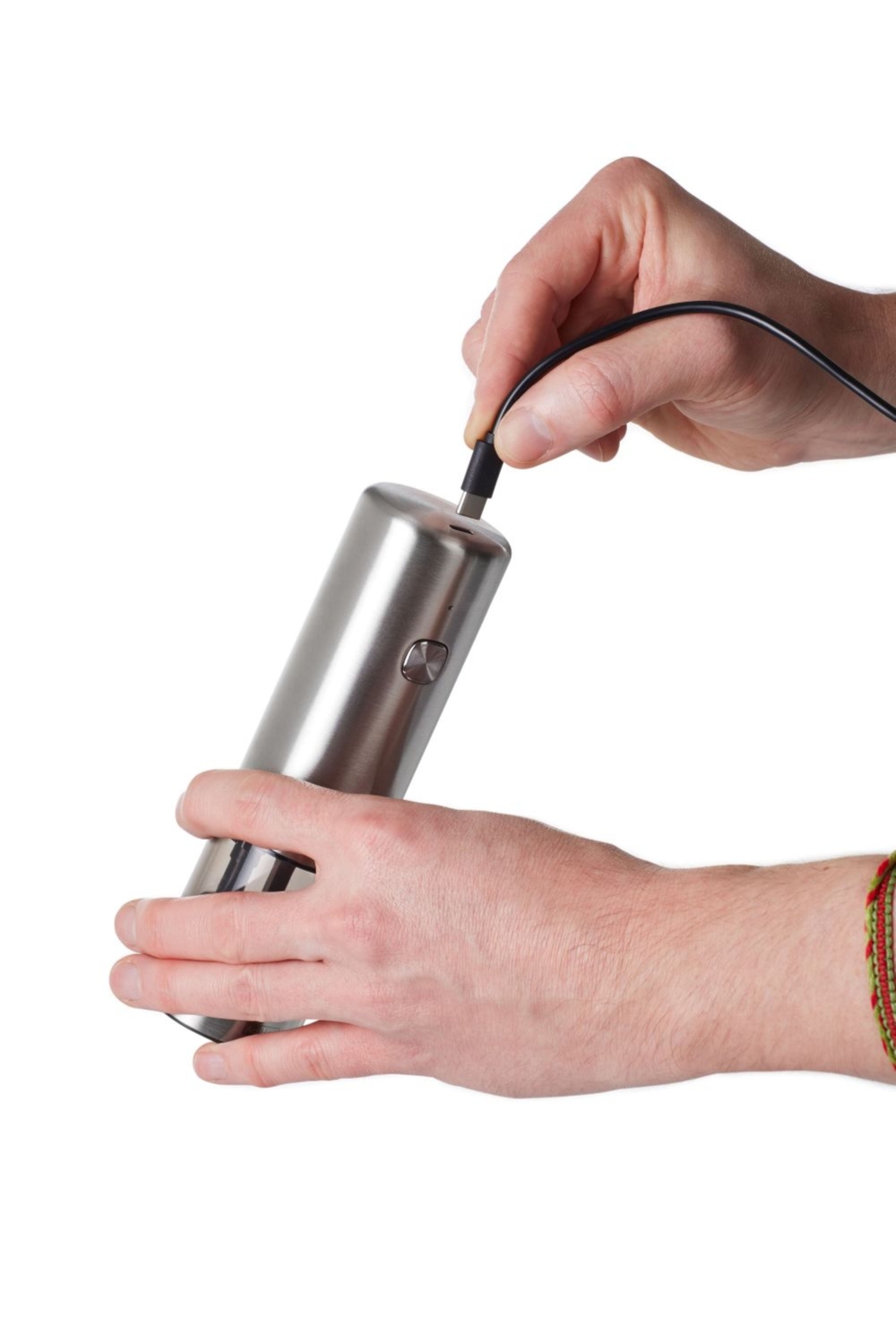 AdHoc i.Mill EP102 Elektrische Pfeffer- & Salzmühle USB-C 17 cm Edelstahl
