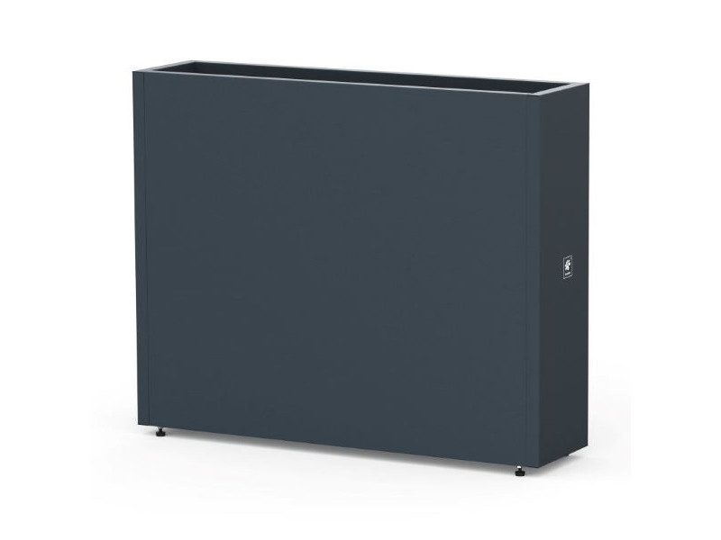 HERSTERA Pflanzgefäß Metall 100x25x80 anthrazit