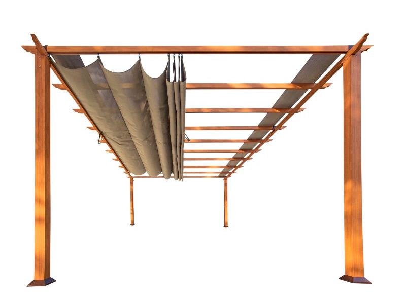 PARAGON Outdoor Pavillon FLORENZ 350x505x236 Holzoptik