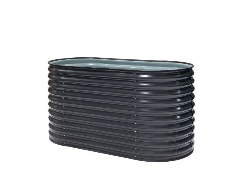 WESTMANN Hochbeet Metall Oval 160x80x82 cm anthrazit