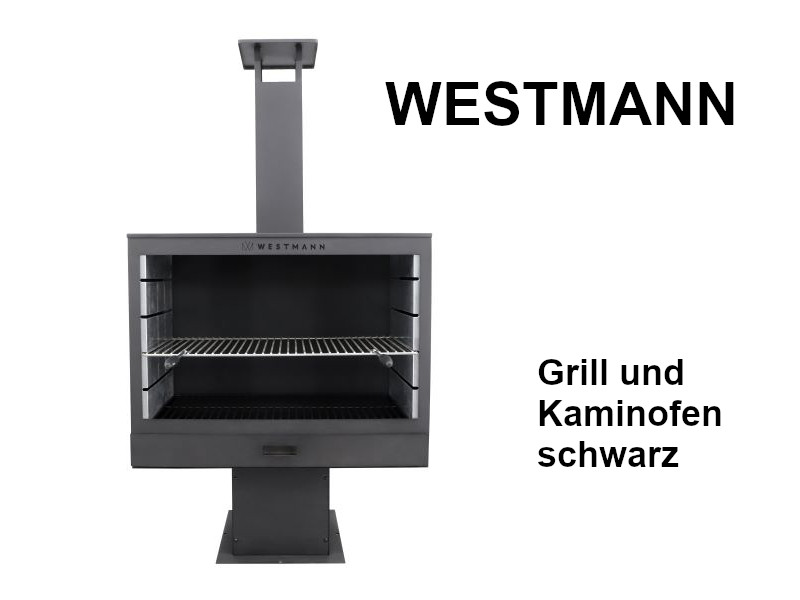 WESTMANN Grill und Kaminofen schwarz