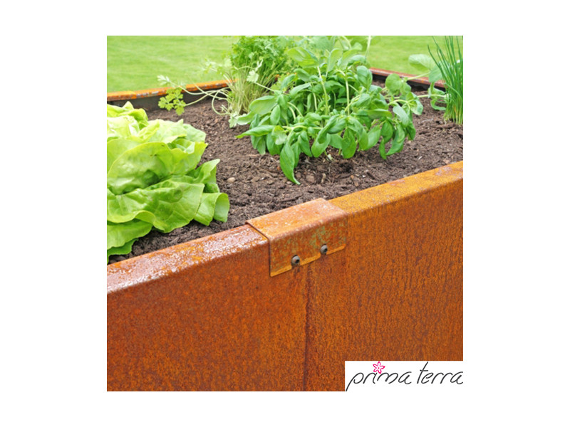 PRIMA TERRA Hochbeet-Bausatz Metall Edelrost 236x98 H78 cm