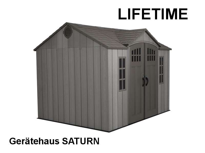 LIFETIME Gerätehaus Gartenhaus SATURN 244x305 cm Kunststoff