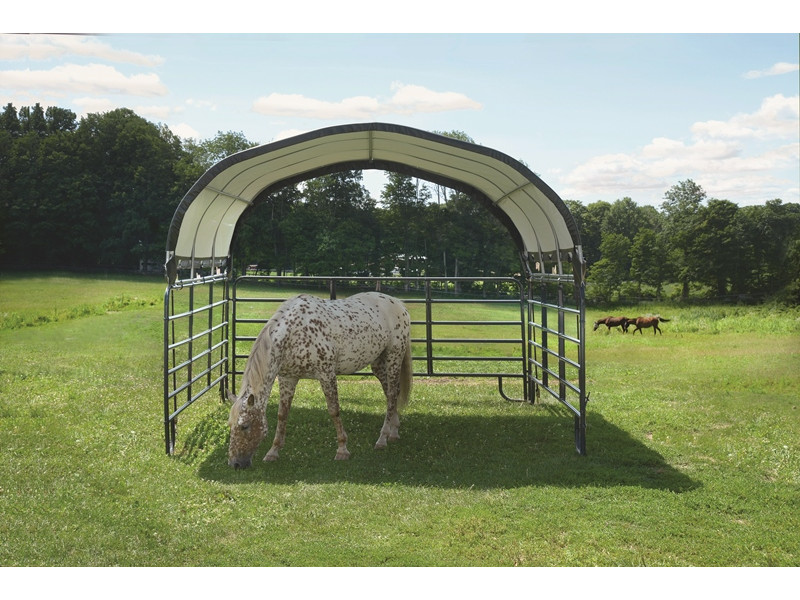 SHELTERLOGIC Weidezelt - Foliengarage Überdachung 13,7 m²