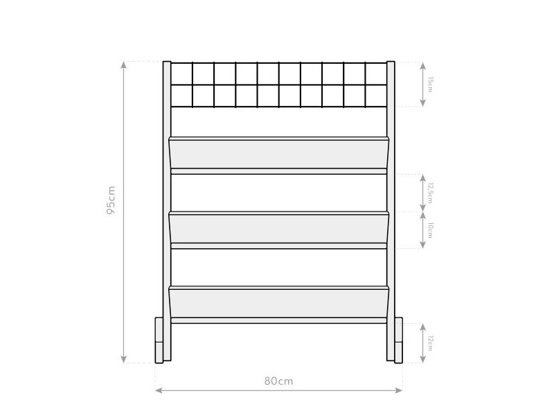 WESTMANN Kräuterregal Lärche 50x80x95 cm natur