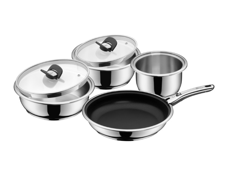 WMF Kochtopfset CLICK&SERVE 7-tlg Edelstahl