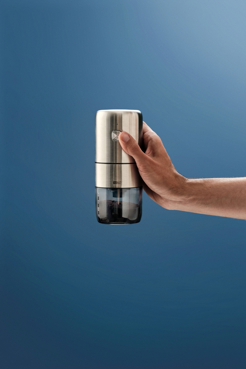 AdHoc i.Mill MC10 Elektrische Kaffeemühle USB-C 18,6 cm Edelstahl