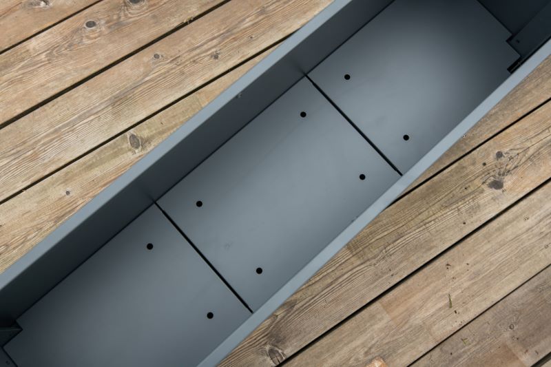 WESTMANN Metall Pflanzkübel Talus XL Anthrazit