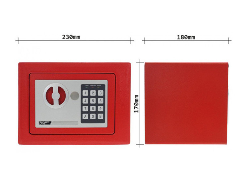 ROTTNER Möbeleinsatztresor Dagobert RED elektronisch