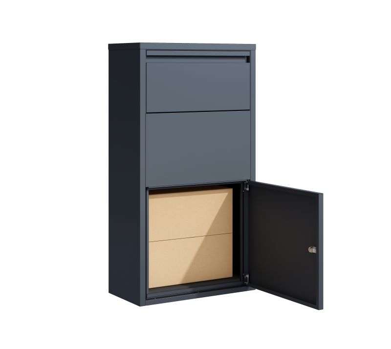 WESTMANN Briefkasten Pollux Stahl mit Paketbox freistehend