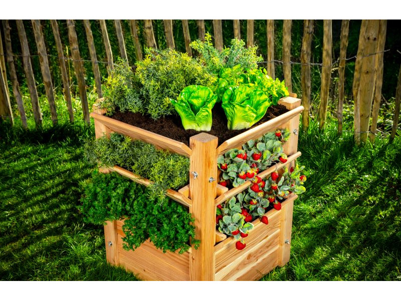 WESTMANN Premium Hochbeet Lärche 65x65x73 cm natur