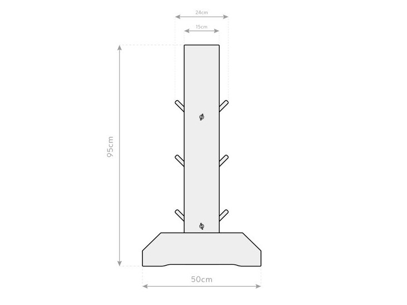 WESTMANN Kräuterregal Lärche 50x80x95 cm natur
