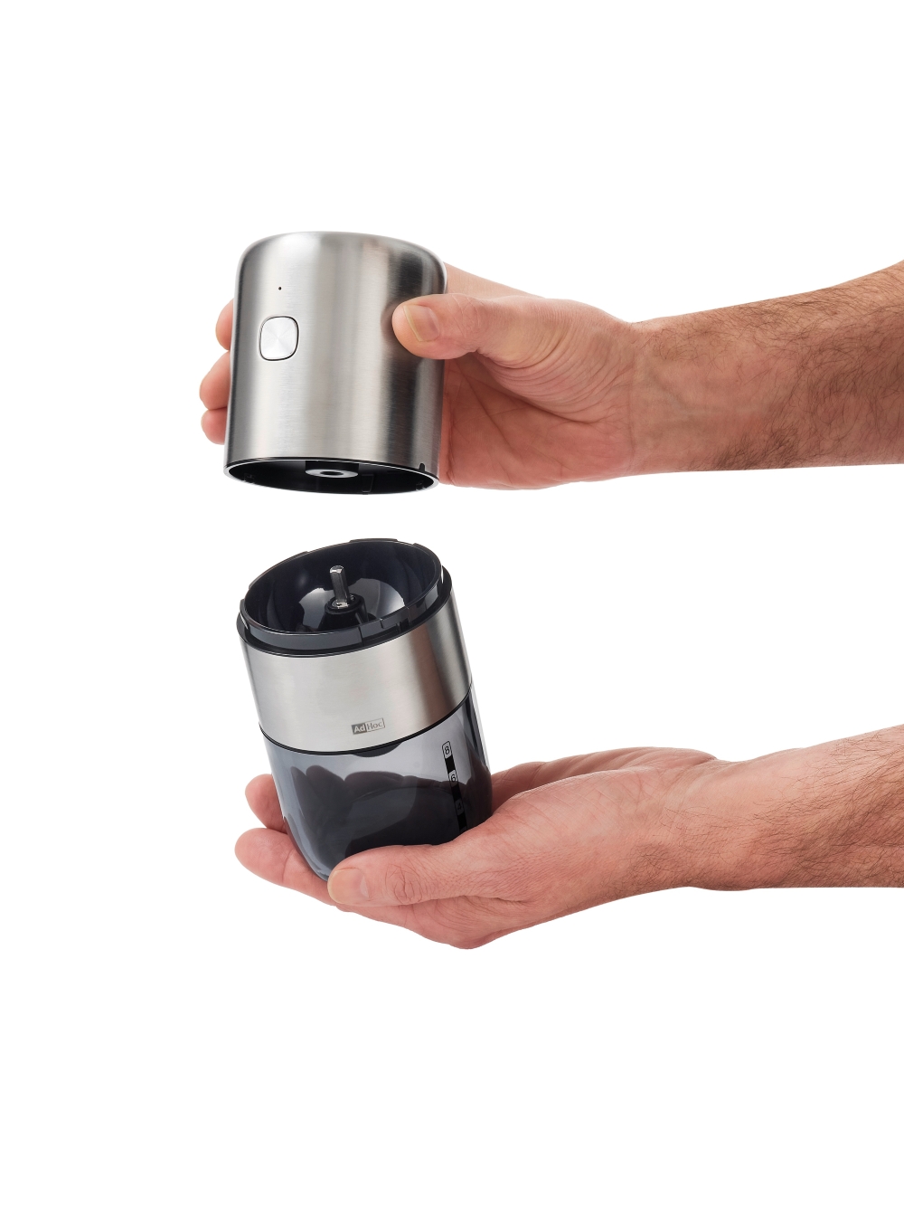 AdHoc i.Mill MC10 Elektrische Kaffeemühle USB-C 18,6 cm Edelstahl