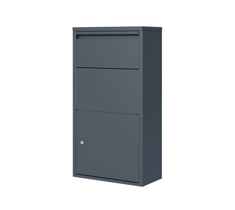 WESTMANN Briefkasten Pollux Stahl mit Paketbox freistehend