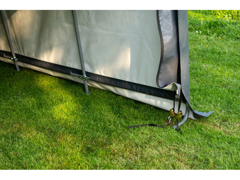 SHELTERLOGIC Folien Garage in-a-BOX 18,13m² 490x370cm GRAU
