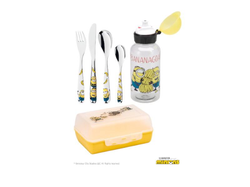 WMF Besteck-Set MINIONS box&bottle 6-teilig für Kinder