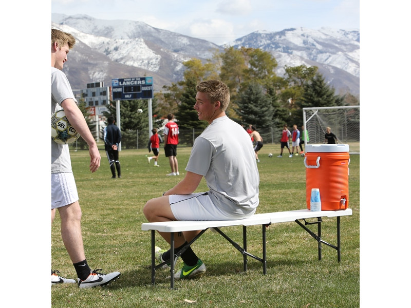 LIFETIME Klappbank Kunststoff weiss