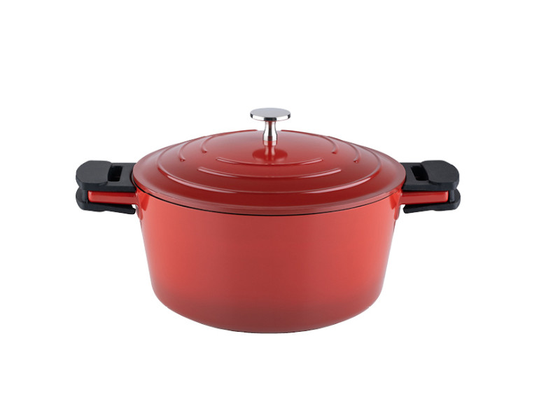 KELOMAT Schmortopf mit Deckel 20cm KERAMIKA RED 2.7L