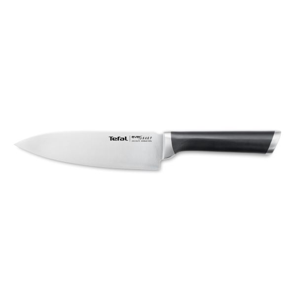TEFAL Ever Sharp Kochmesser 16,5 cm, eingebauter Schärfer - K25690