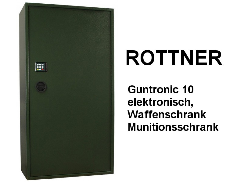 ROTTNER Guntronic 10 elektronisch, Waffenschrank Munitionsschrank