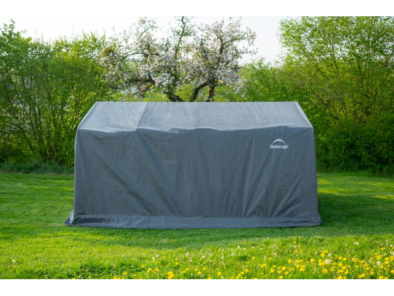 SHELTERLOGIC Folien Garage in-a-BOX 18,13m² 490x370cm GRAU