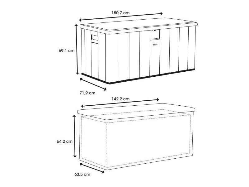 LIFETIME Kissenbox HARMONY Lichtgrau 570 L