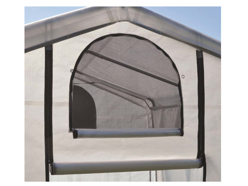 SHELTERLOGIC Folien Gewächshaus 4,32m² 240x180 cm WEIß