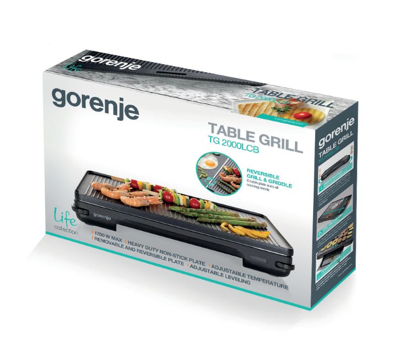 GORENJE Tisch-Plattengriller TG2000LCB