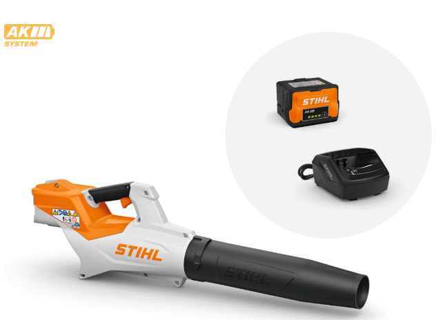 STIHL Akku Blasgerät BGA 50 mit Akku AK 20 und Ladegerät AL 101