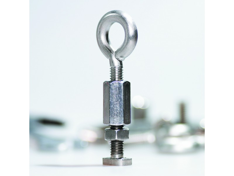 KGT Ringhaken Edelstahl mit Hammerkopfschraube 5 Stk für Gewächshaus