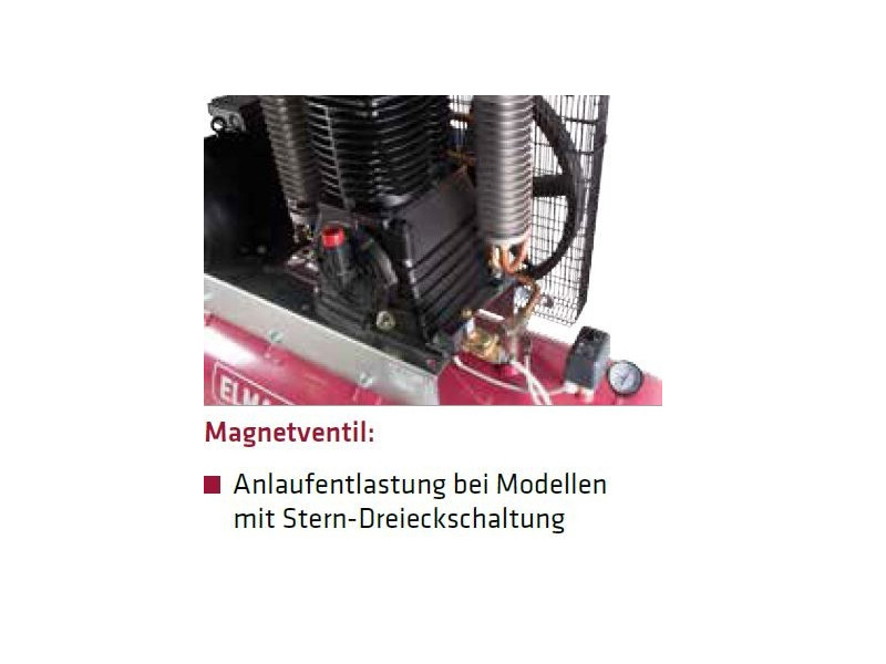 ELMAG Kompressor PROFI LINE PLH 600/15/50D - fahrbar