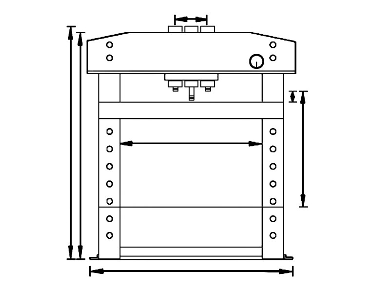 UNICRAFT Hydraulische Werkstattpresse WPP 75 E