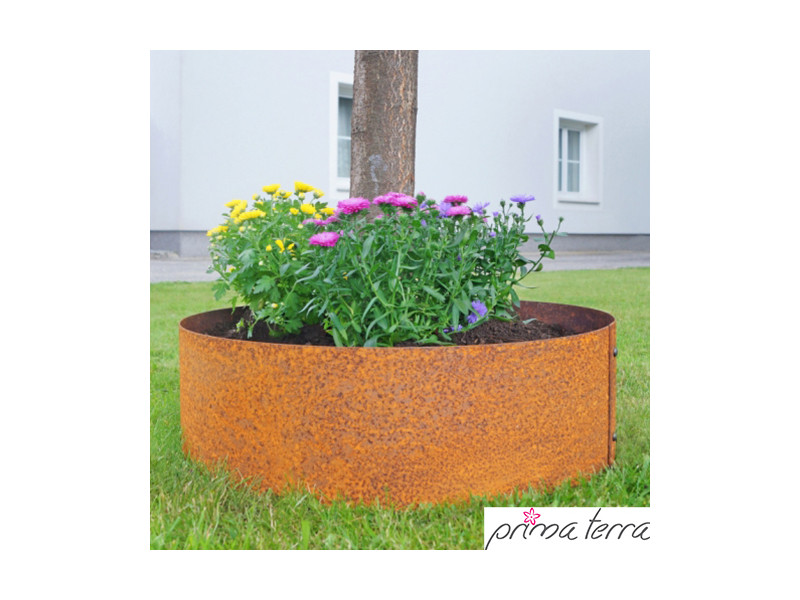 PRIMA TERRA Pflanzenpyramide Metall Edelrost d=80cm
