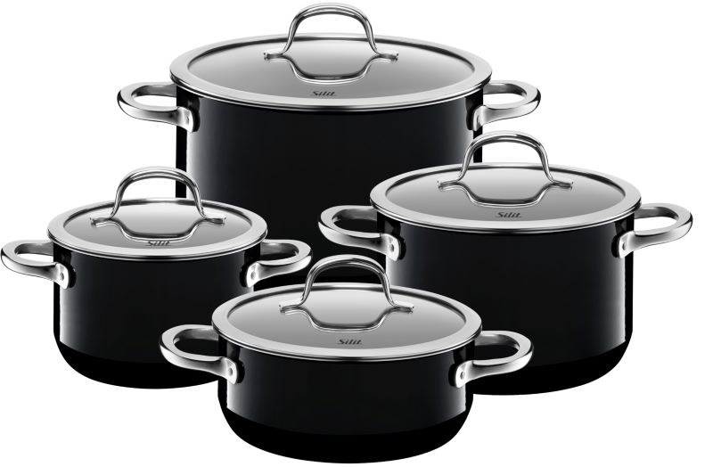 SILIT Silargan Passion Topf-Set, 4-teilig, Black