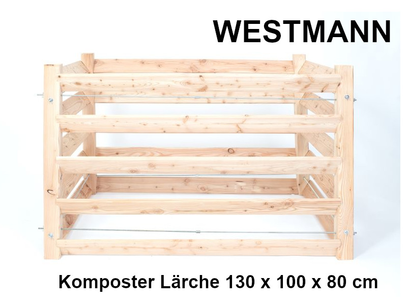 WESTMANN Komposter Lärche 130x100x80 cm