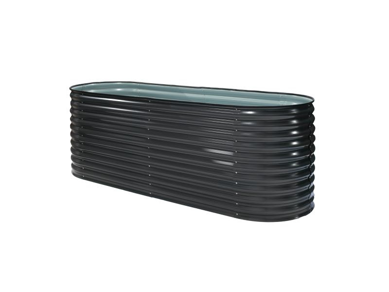 WESTMANN Hochbeet Metall Oval 240x80x82 cm anthrazit