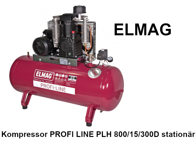 ELMAG Kompressor PROFI LINE PLH 800/15/300D - stationär