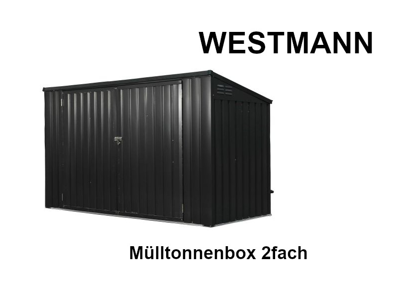 WESTMANN Mülltonnenbox "5x3" 172x100x131 anthrazit