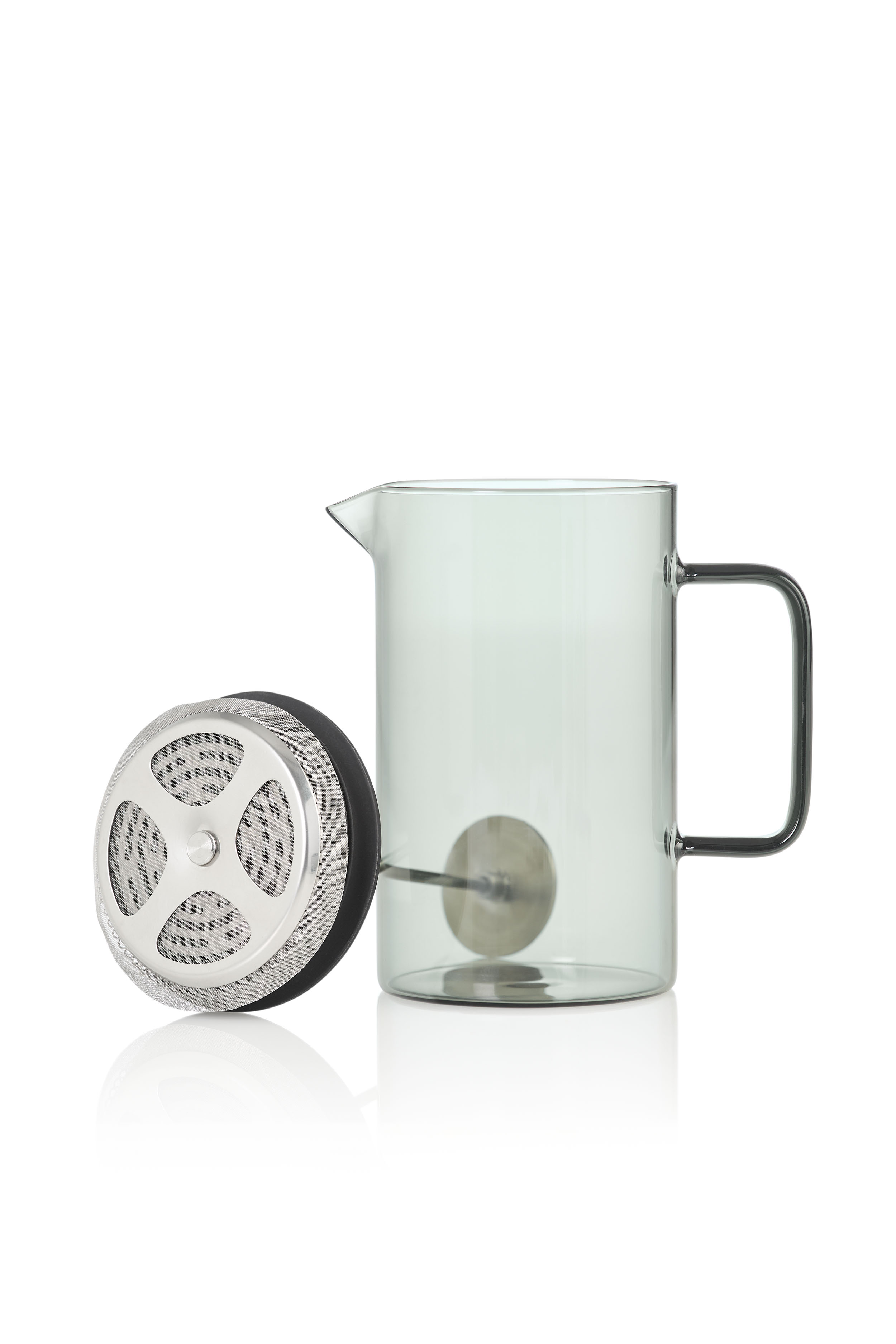 AdHoc Impact MC80 French Press Kaffeebereiter 600 ml Borosilikatglas Edelstahl