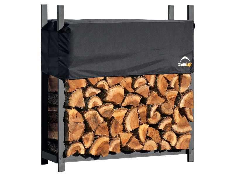 SHELTERLOGIC Kaminholzregal mit Abdeckung 36x120x119cm