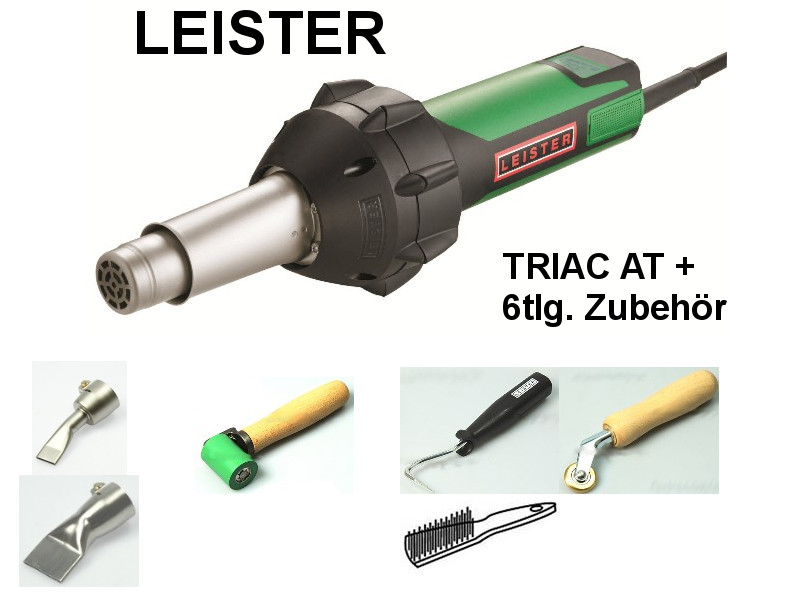 LEISTER Triac AT 230V/1600W im Koffer mit Zubehör - SET Überlappschweißen