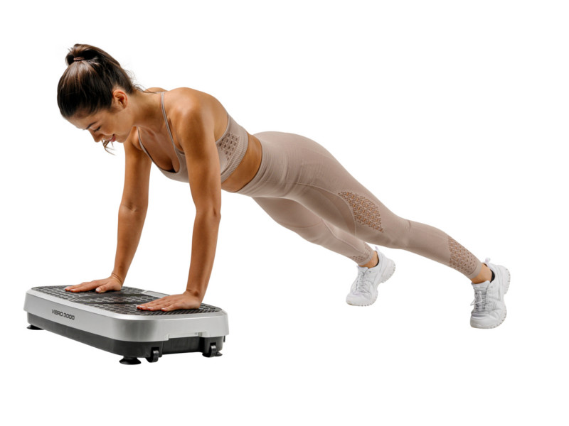 CHRISTOPEIT Vibrationsplatte 3000 silber/schwarz