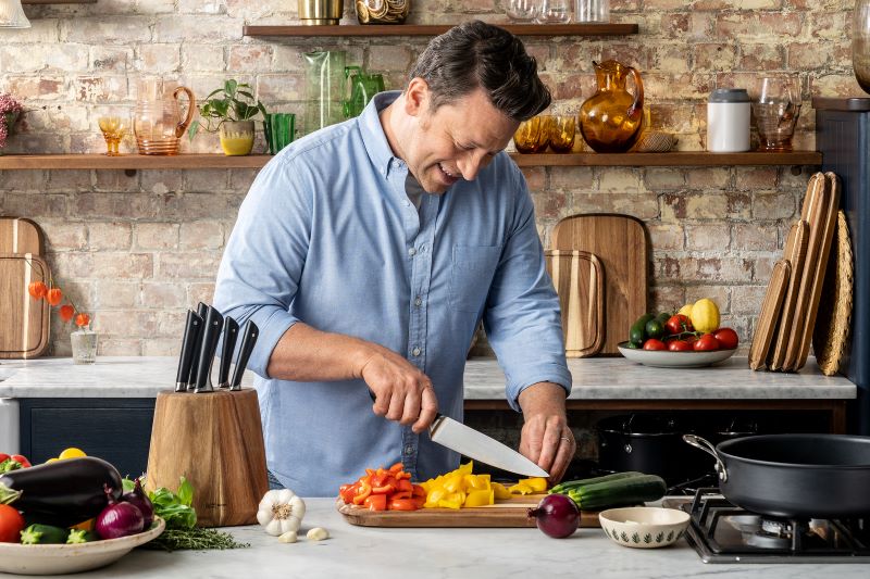TEFAL Messerblock 7 tlg Jamie Oliver K267S6