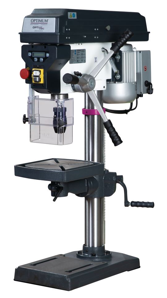 OPTIMUM Tisch- und Säulenbohrmaschine mit Keilriemenantrieb D 23Pro SET 400V