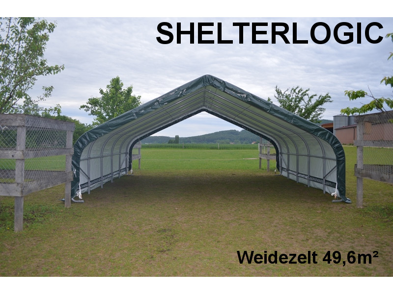 SHELTERLOGIC Weidezelt - Foliengarage 49,6m²